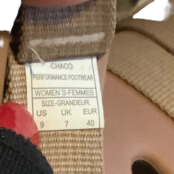Chaco Womens Sandals Beige US 9 EU 40 Adjustable Straps Slip-Resistant Sole - Picture 3 of 6